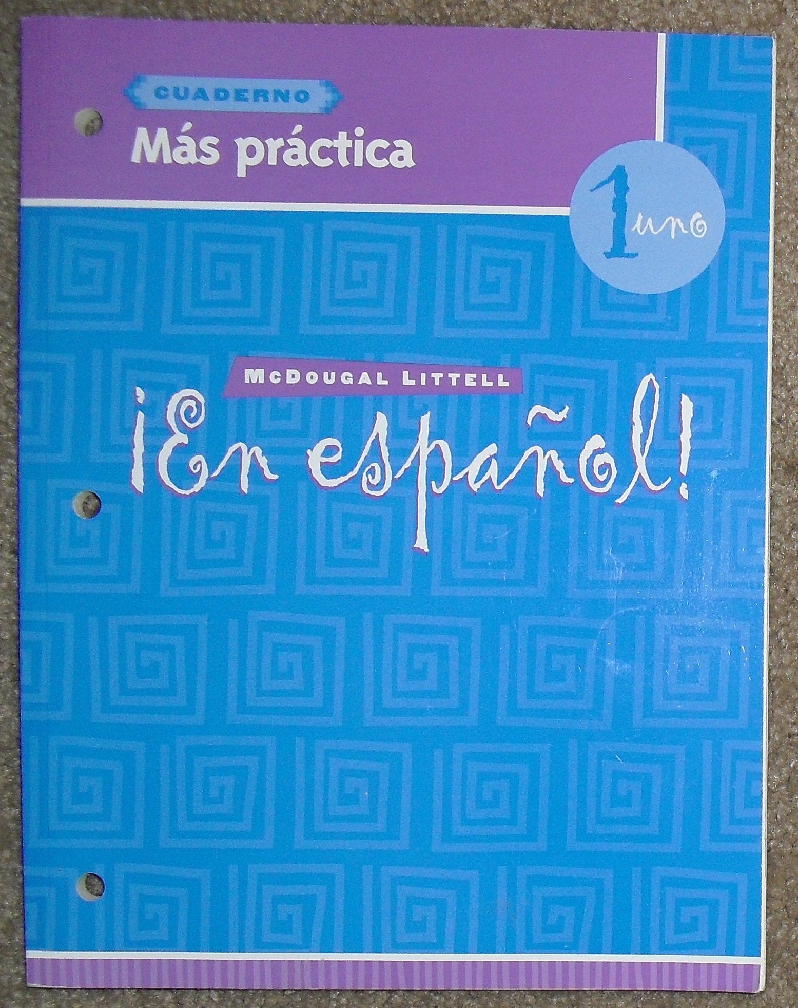 En Espanol: Level 1 Mas Practica Cuaderno (Spanish Edition),New