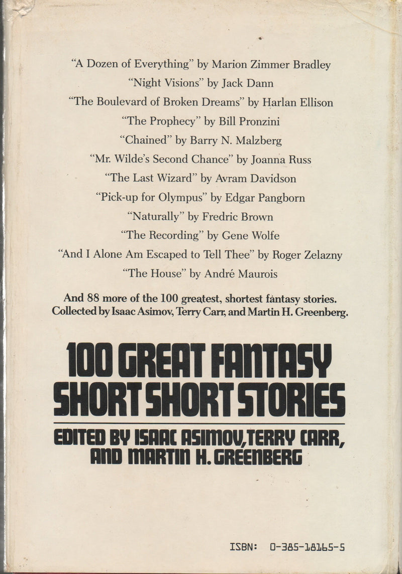 100 Great Fantasy Short Short Stories,Used