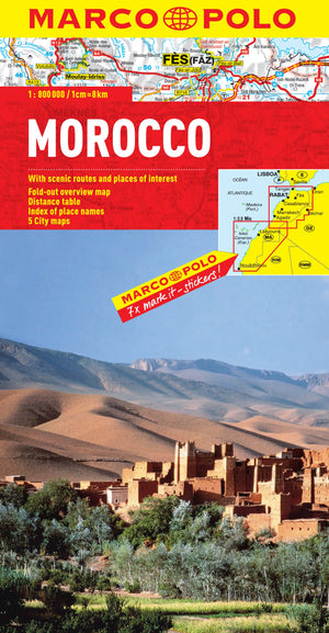 Morocco Marco Polo Map (Marco Polo Maps),Used