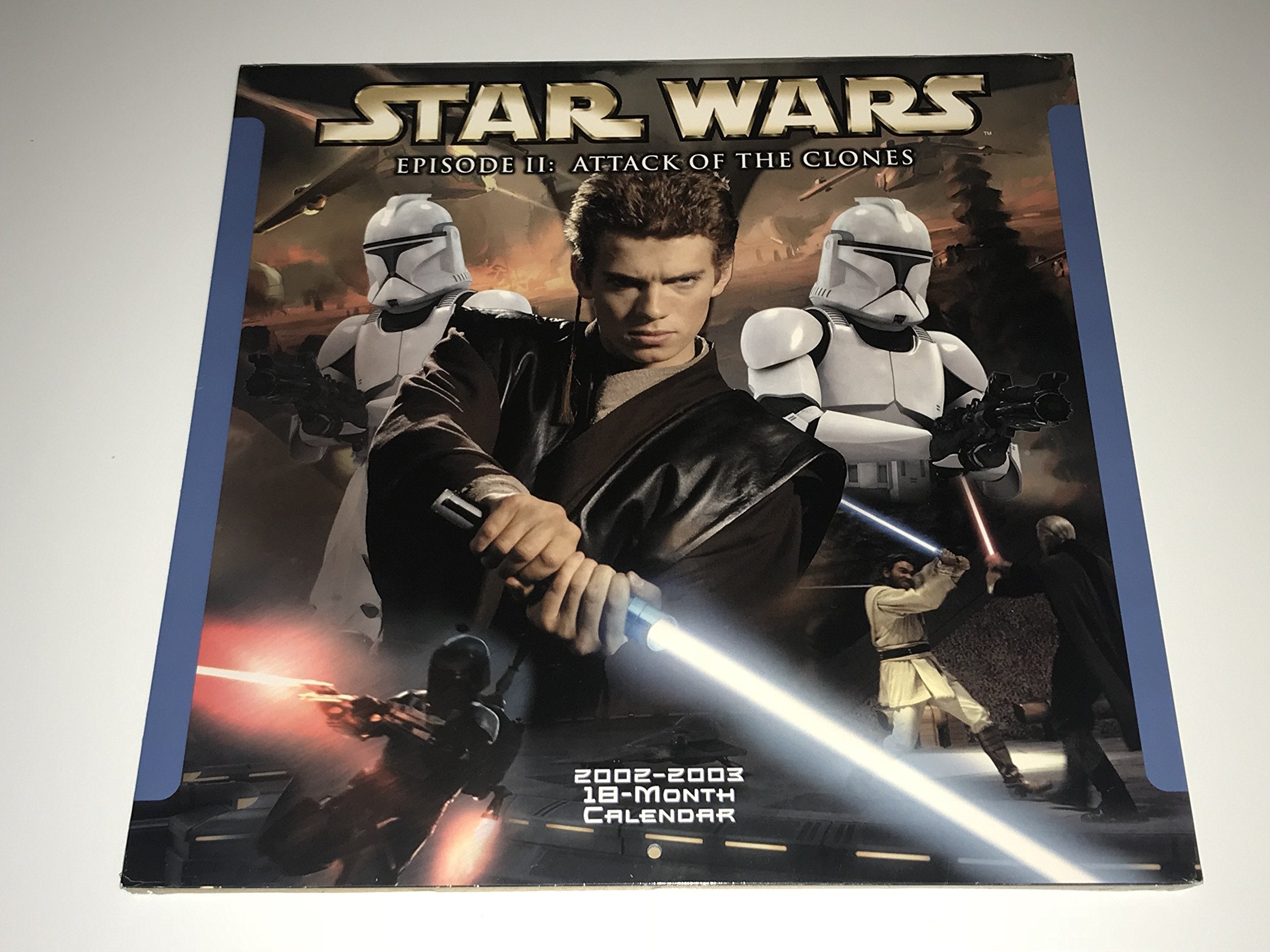 Star Wars Episode II Attack of the Clones 20022003 18month Calendar,Used