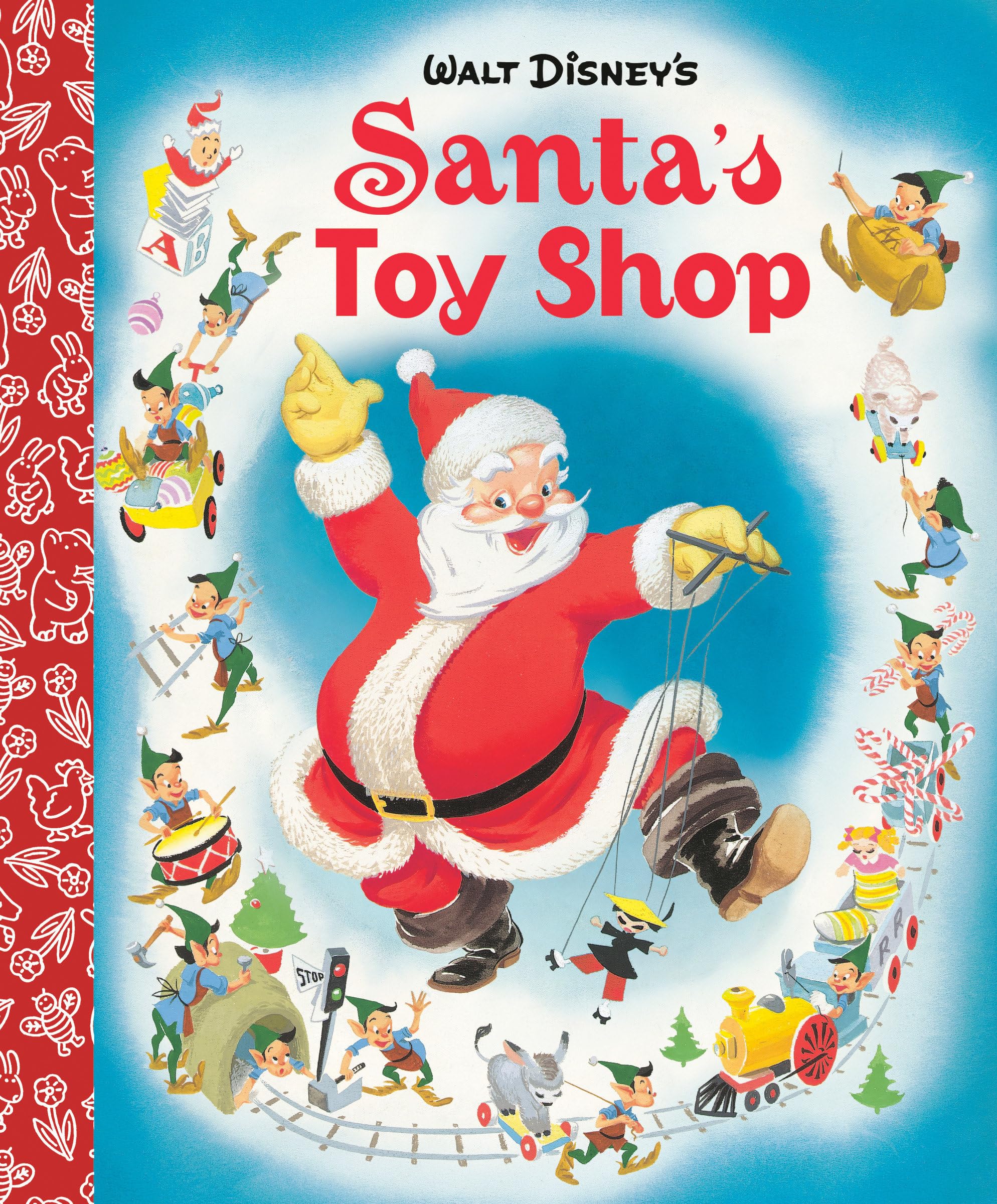 Santa's Toy Shop Little Golden Board Book (Disney Classic) (Little Golden Book),Used