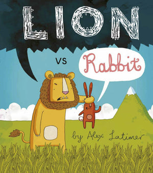 lion vs rabbit. by alex latimer