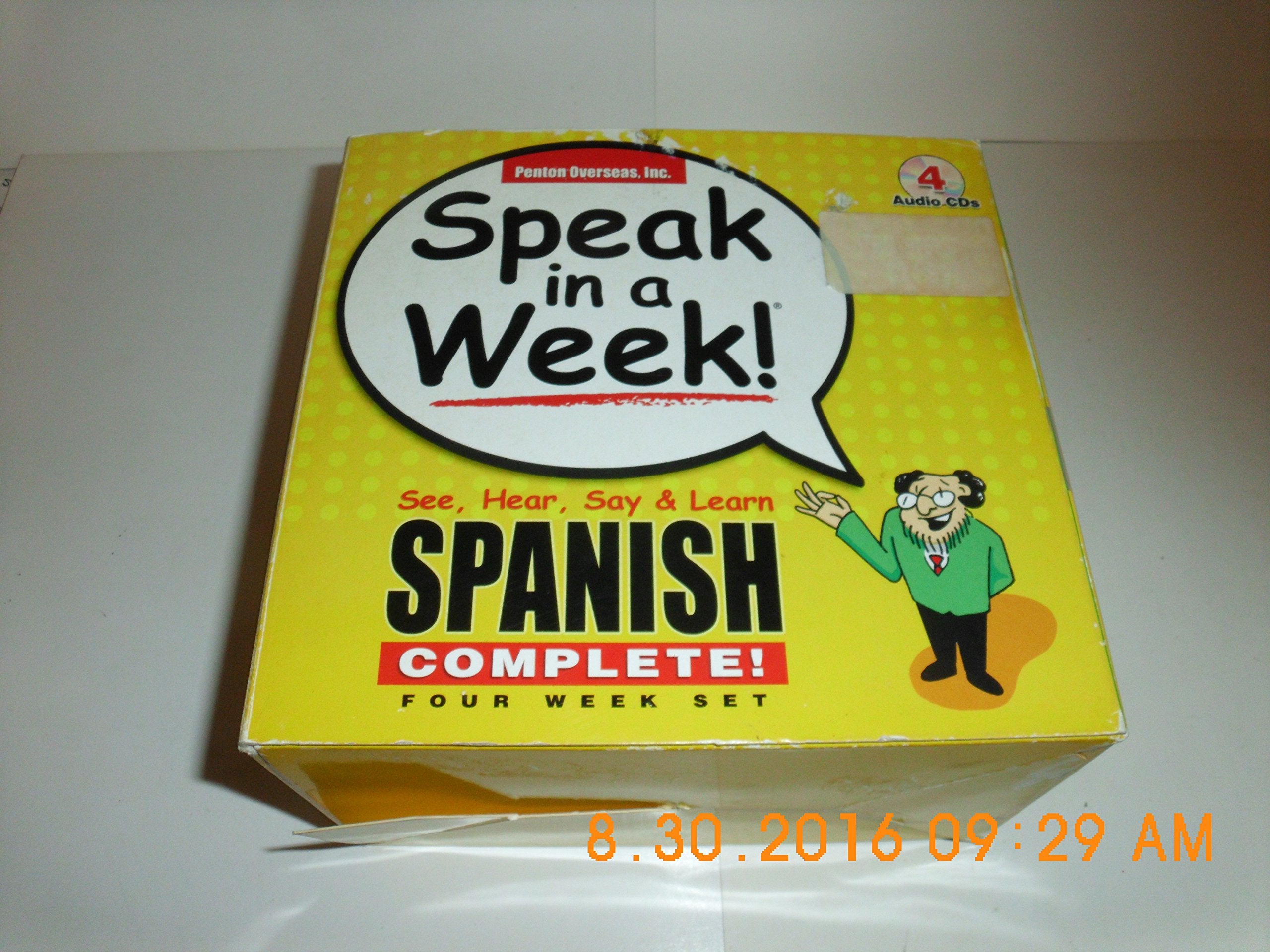 Speak in a Week!: See, Hear, Say & Learn Spanish: 4 week Set (Spanish Edition),Used