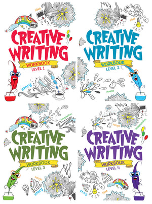 Creative Writing ( Set Of 4 Workbooks) - Writing Practice For Kids