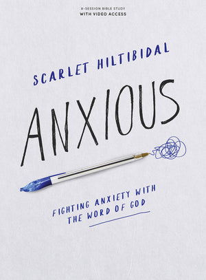 Anxious  Bible Study Book with Video Access: Fighting Anxiety with the Word of God,Used