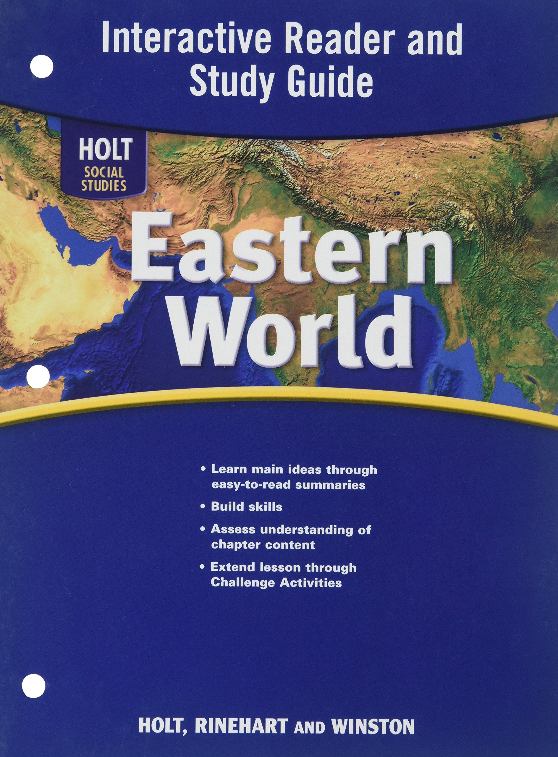 Holt Social Studies: Eastern World: Interactive Reader And Study Guide-new