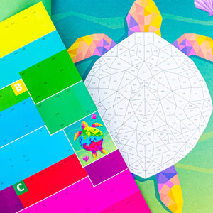 Kaleidoscope Sticker Mosaics Neon Nature  Mosaic Sticker Books For Adults  Colour By Stickers  Sticker By Numbers  Sticker Art