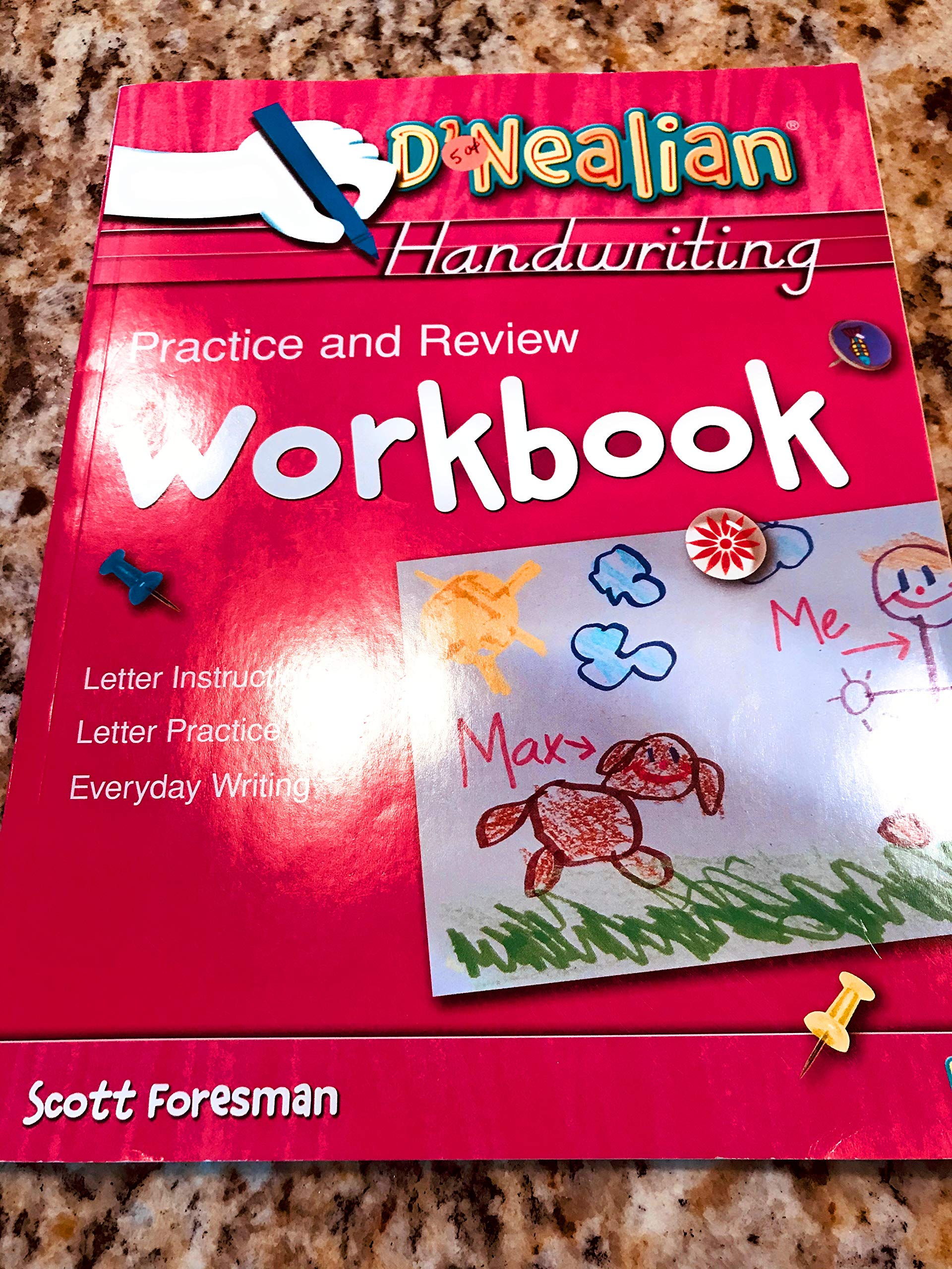 D'Nealian Handwriting Practice and Review Workbook, Grade K,Used