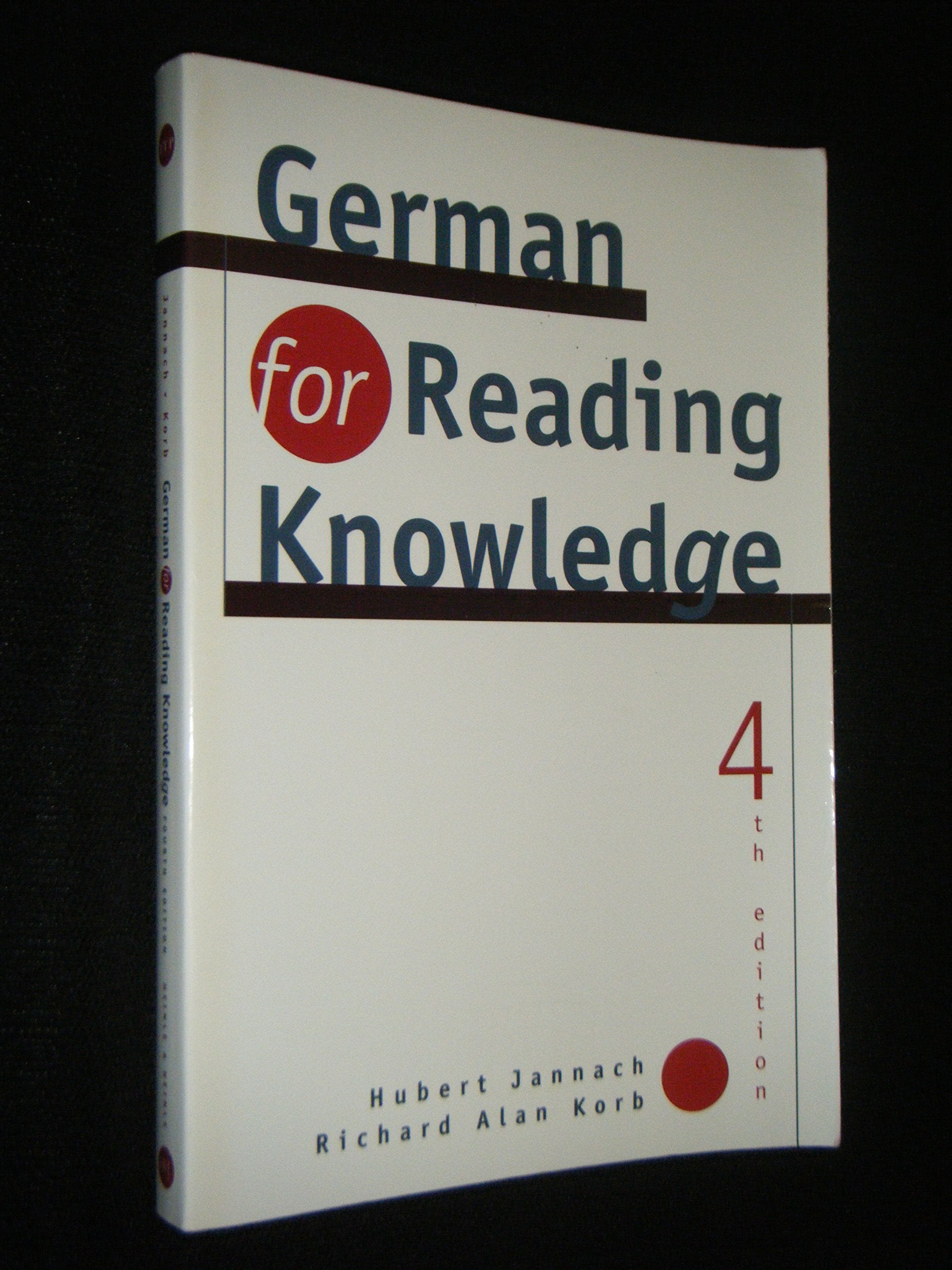German for Reading Knowledge,New