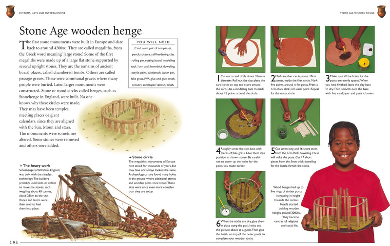 120 StepbyStep History Projects: Bring the past into the present with amazing howto craft activities, all shown in 600 fantas,Used