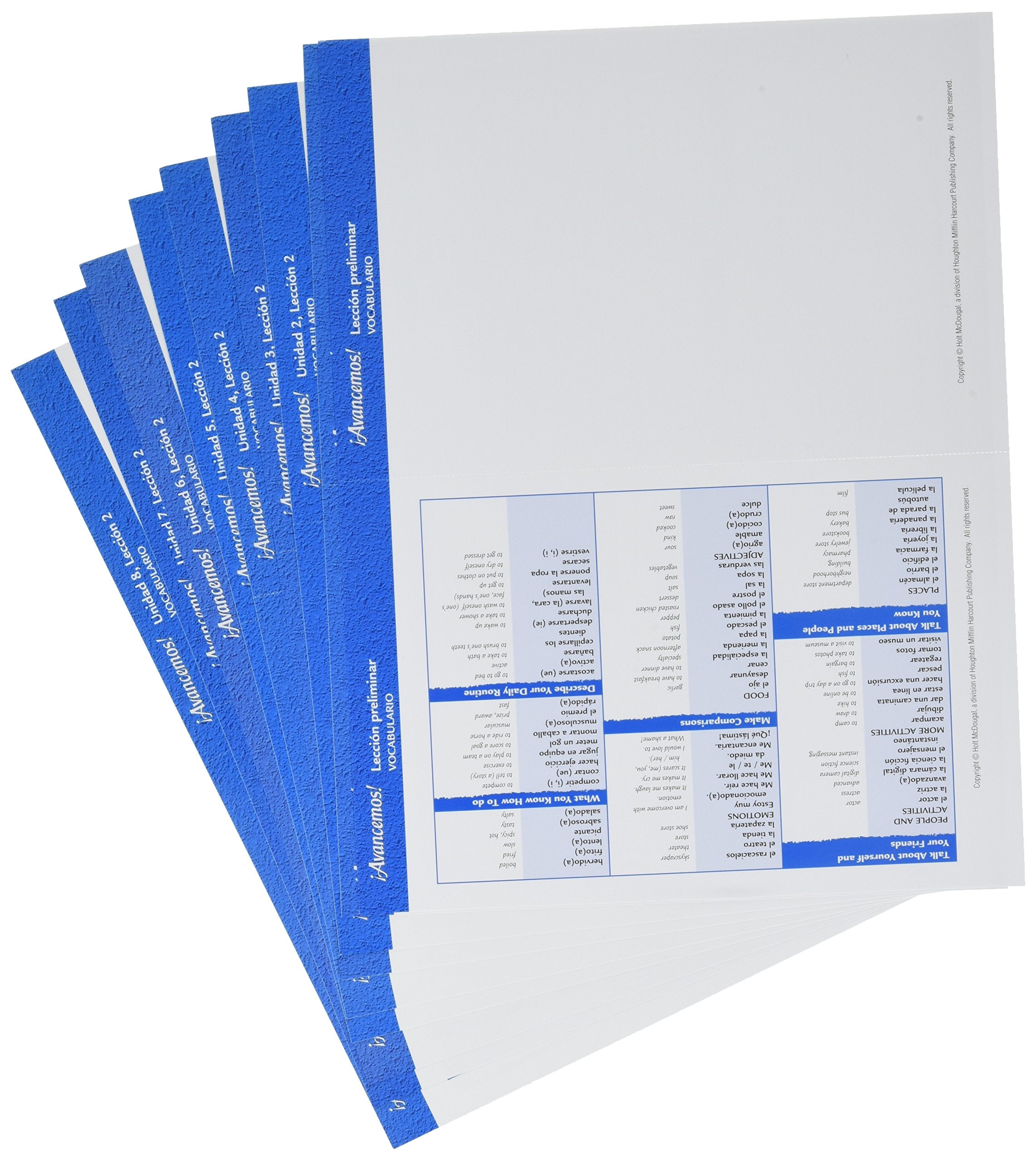 ?Avancemos!: Cuaderno: Practica Por Niveles (Student Workbook) With Review Bookmarks Level 3 (Spanish Edition)