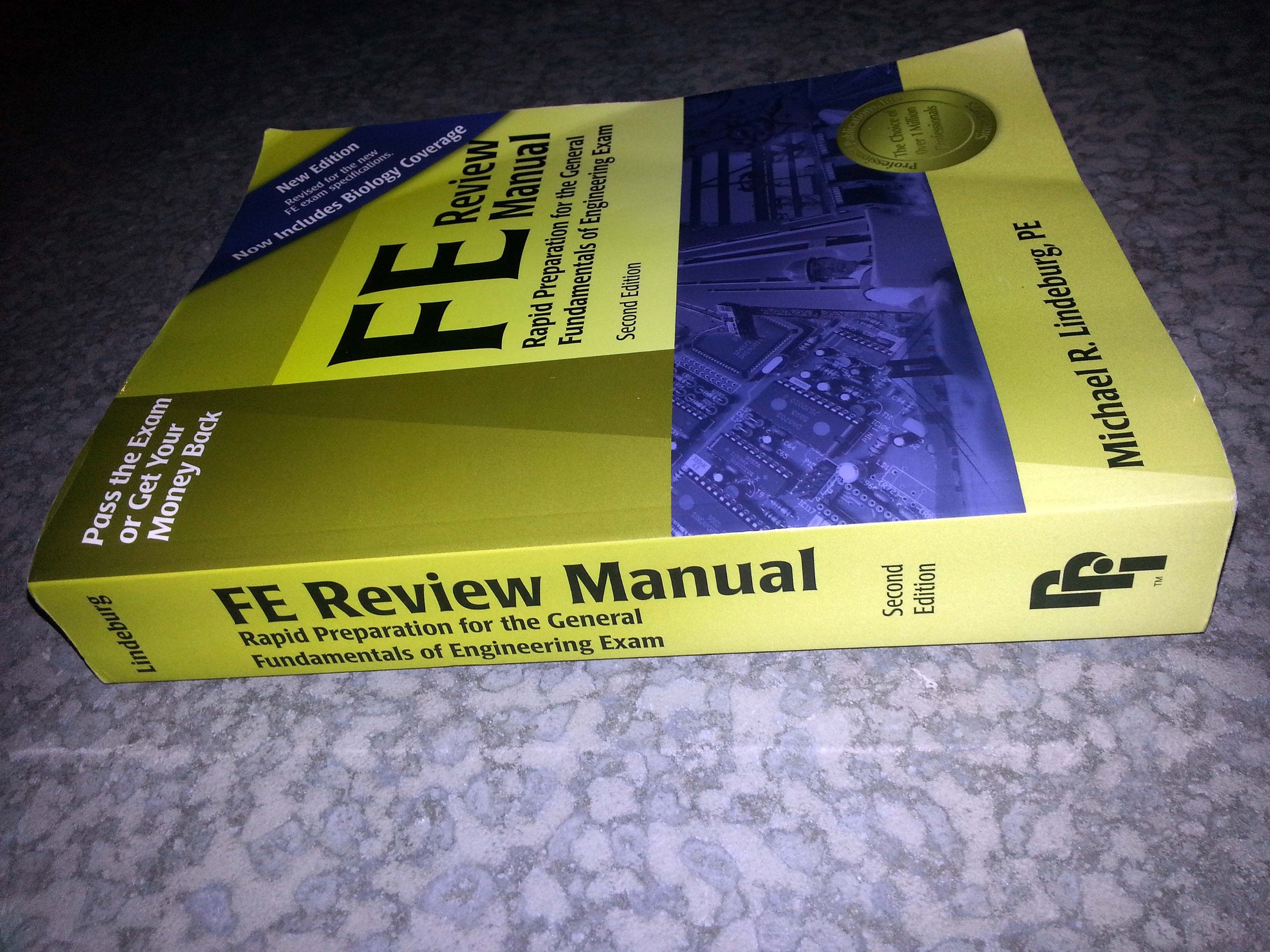 FE Review Manual: Rapid Preparation for the General Fundamentals of Engineering Exam (F E Review Manual), 2nd ed.,Used