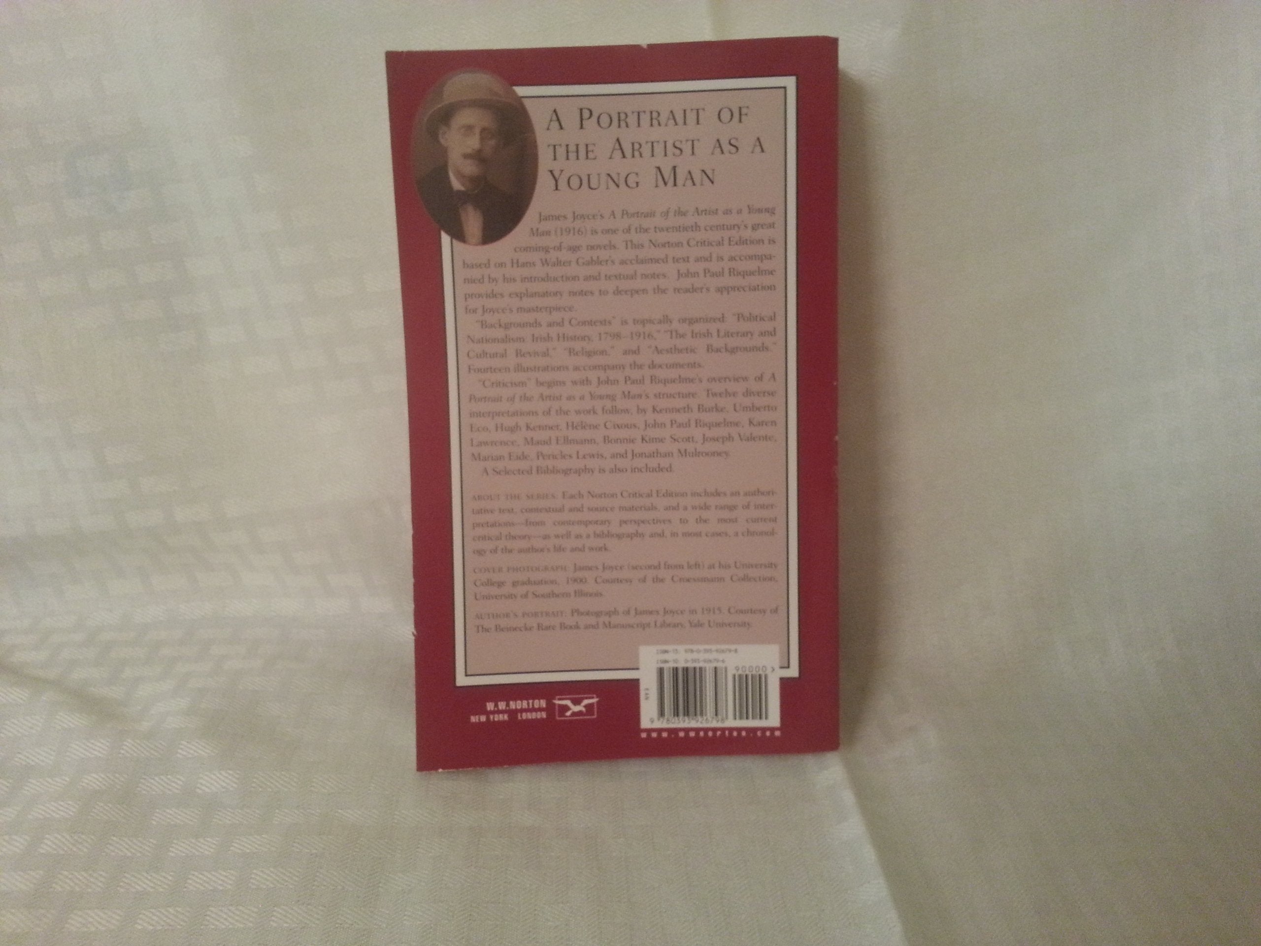 A Portrait Of The Artist As A Young Man (Norton Critical Editions),Used