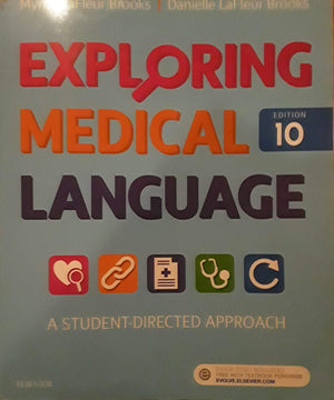 Exploring Medical Languagetext Hardcover Brooks,Used