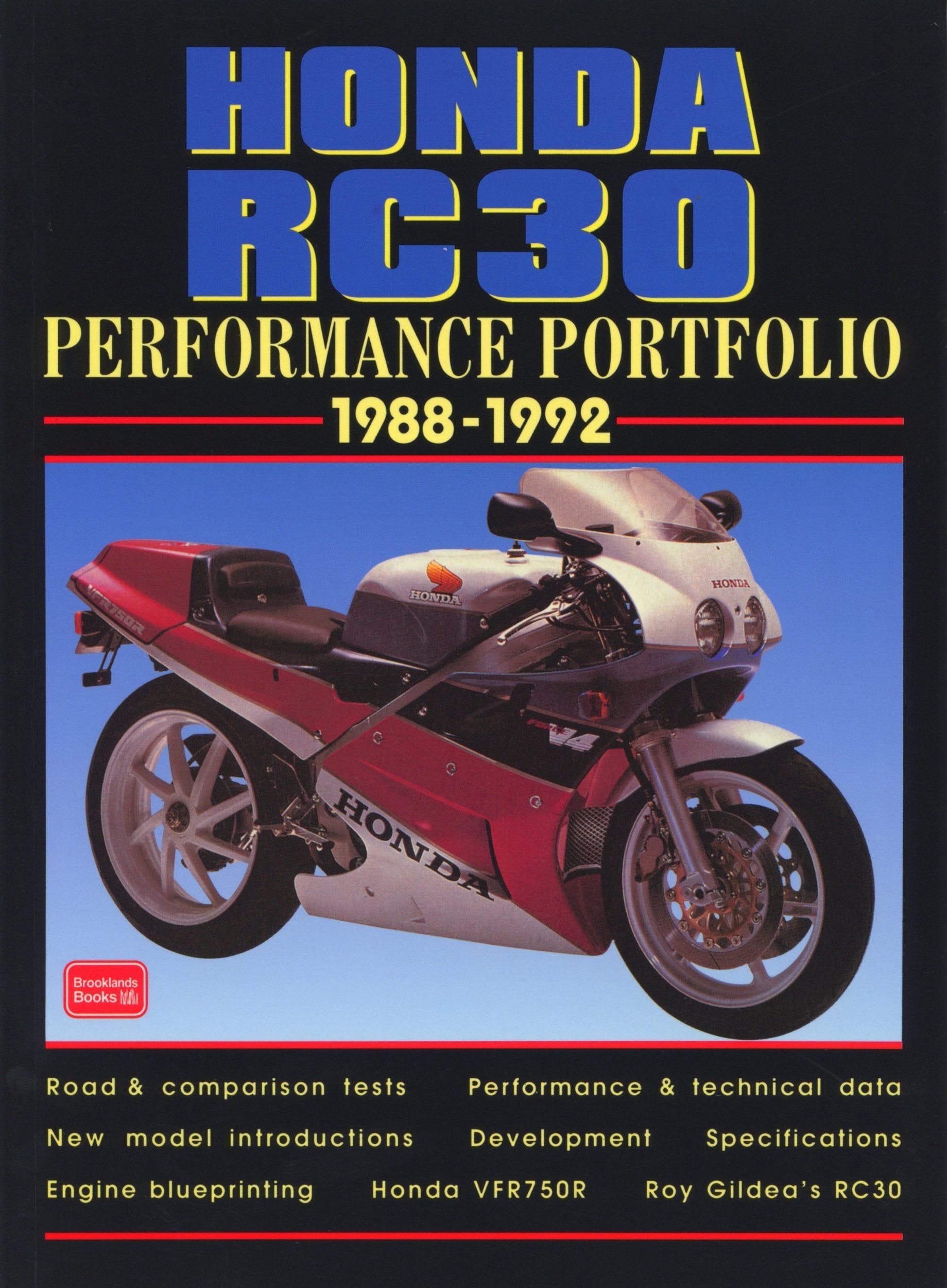 Honda RC30 Performance Portfolio 19881992,Used