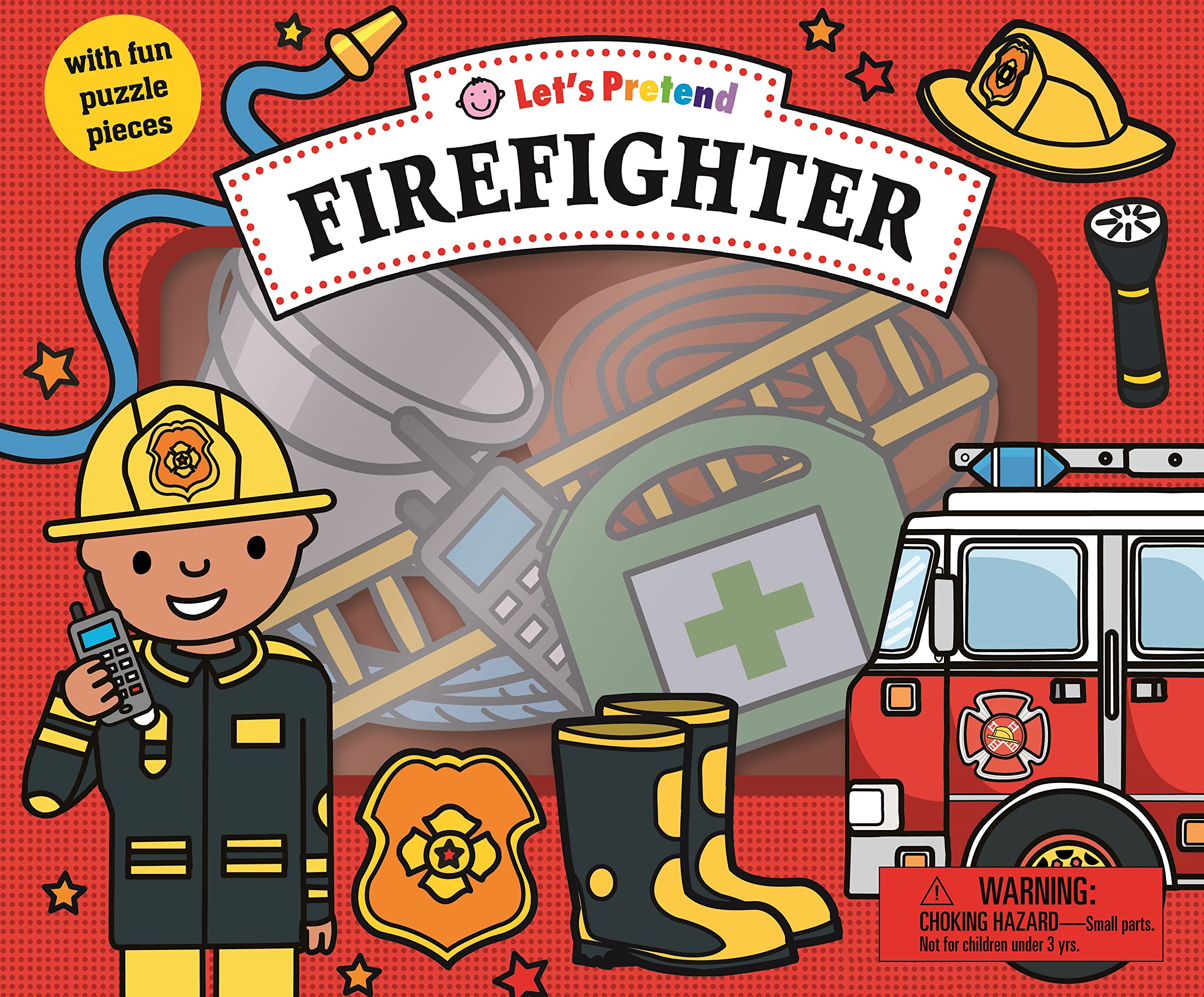 Let's Pretend: Firefighter Set: With Fun Puzzle Pieces,New
