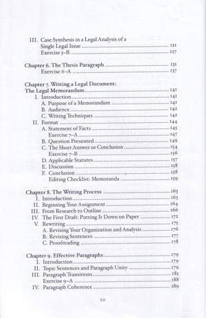 Writing and Analysis in the Law (Textbook),Used