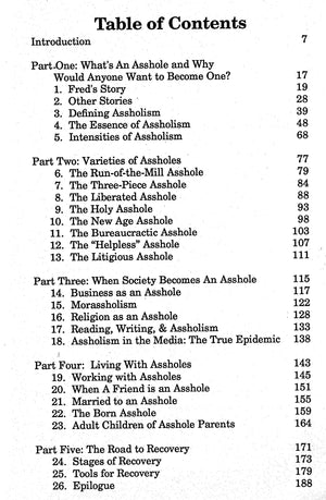 Asshole No More; The Original SelfHelp Guide for Recovering Assholes and Their Victims,Used