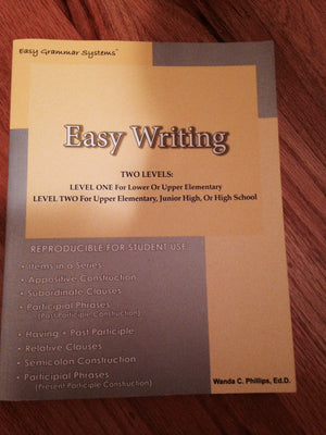 Easy Writing Teaching Students How to Write Complex Sentence Structures,New