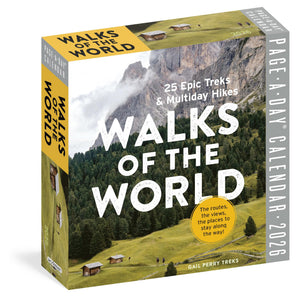 Walks Of The World PageADay Calendar 2026: 25 Epic Treks And Multiday Hikes