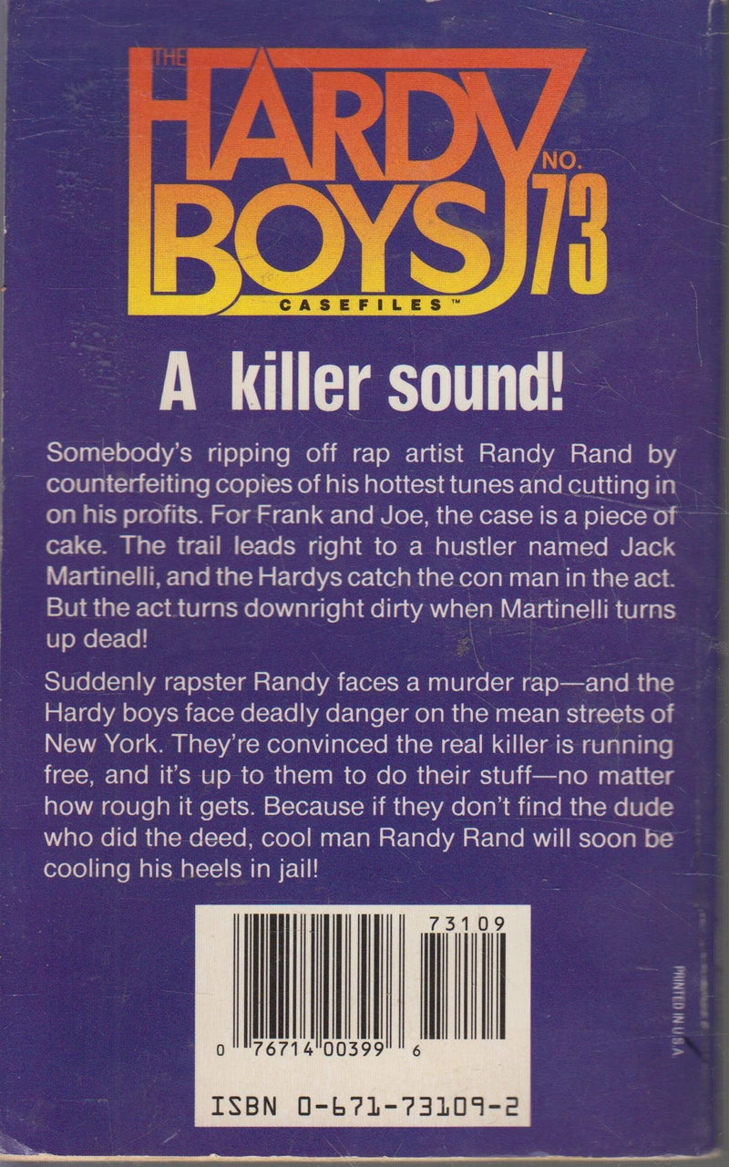 Bad Rap (Hardy Boys Casefiles, No. 73),Used