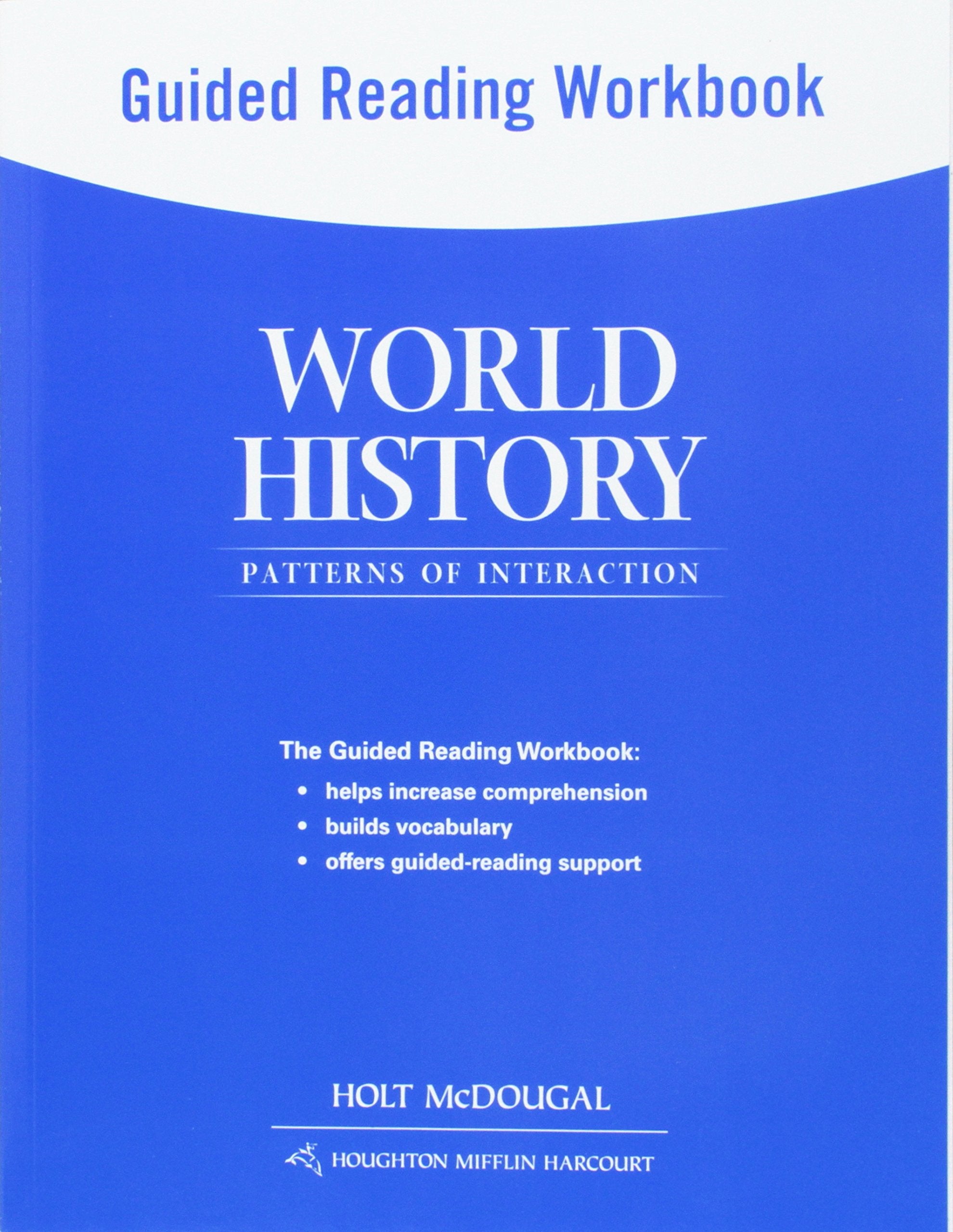 World History: Patterns of Interaction: Guided Reading Workbook Survey,Used