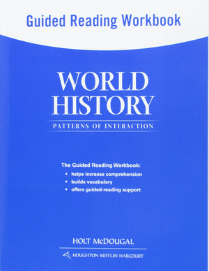 World History: Patterns of Interaction: Guided Reading Workbook Survey,Used