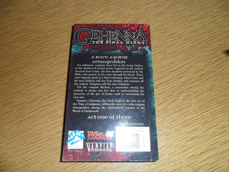 Gehenna: The Final Night (Vampire: The Masquerade),Used