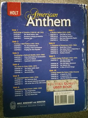 American Anthem: Student Edition 2009,Used