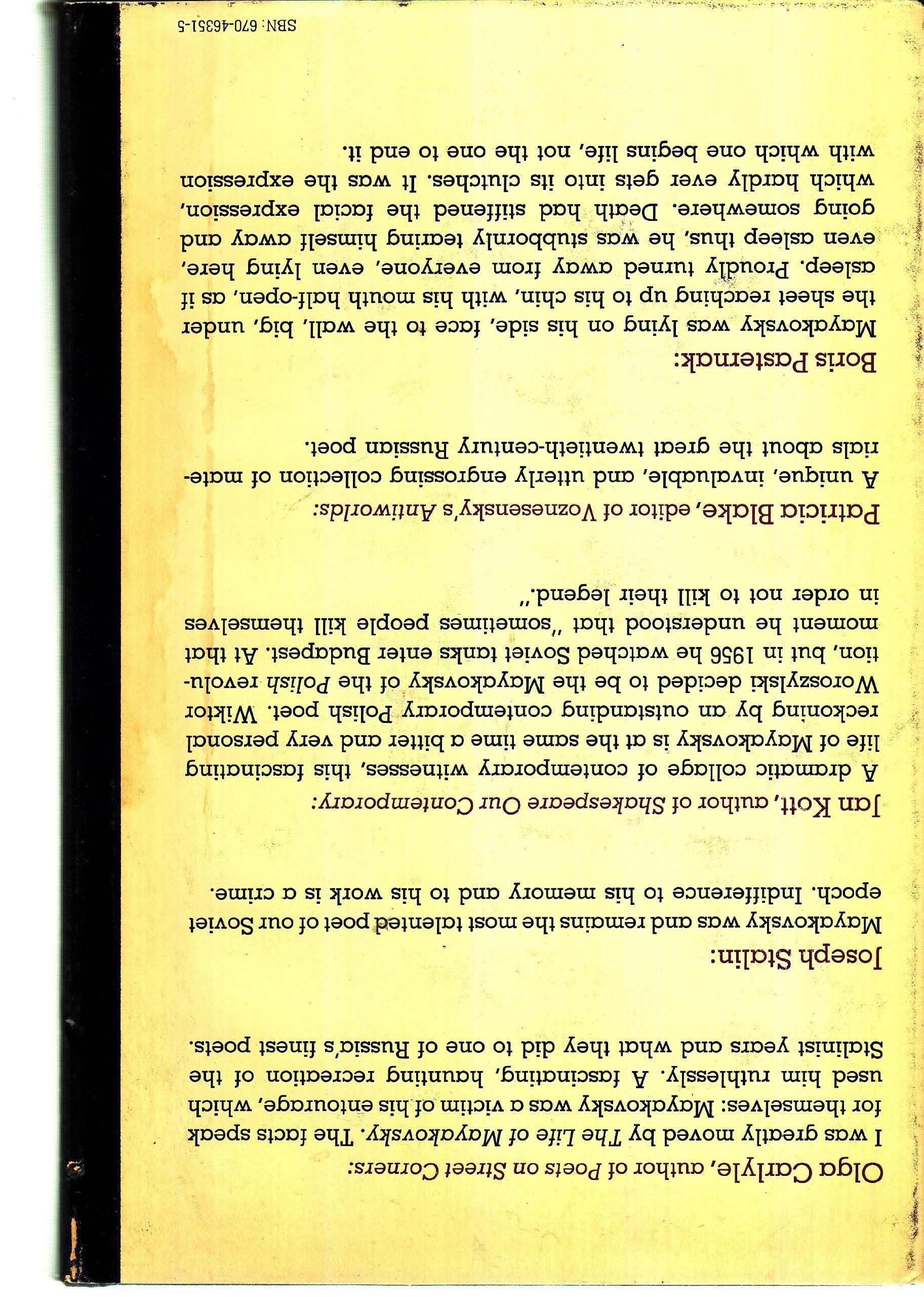 The Life Of Mayakovsky,Used