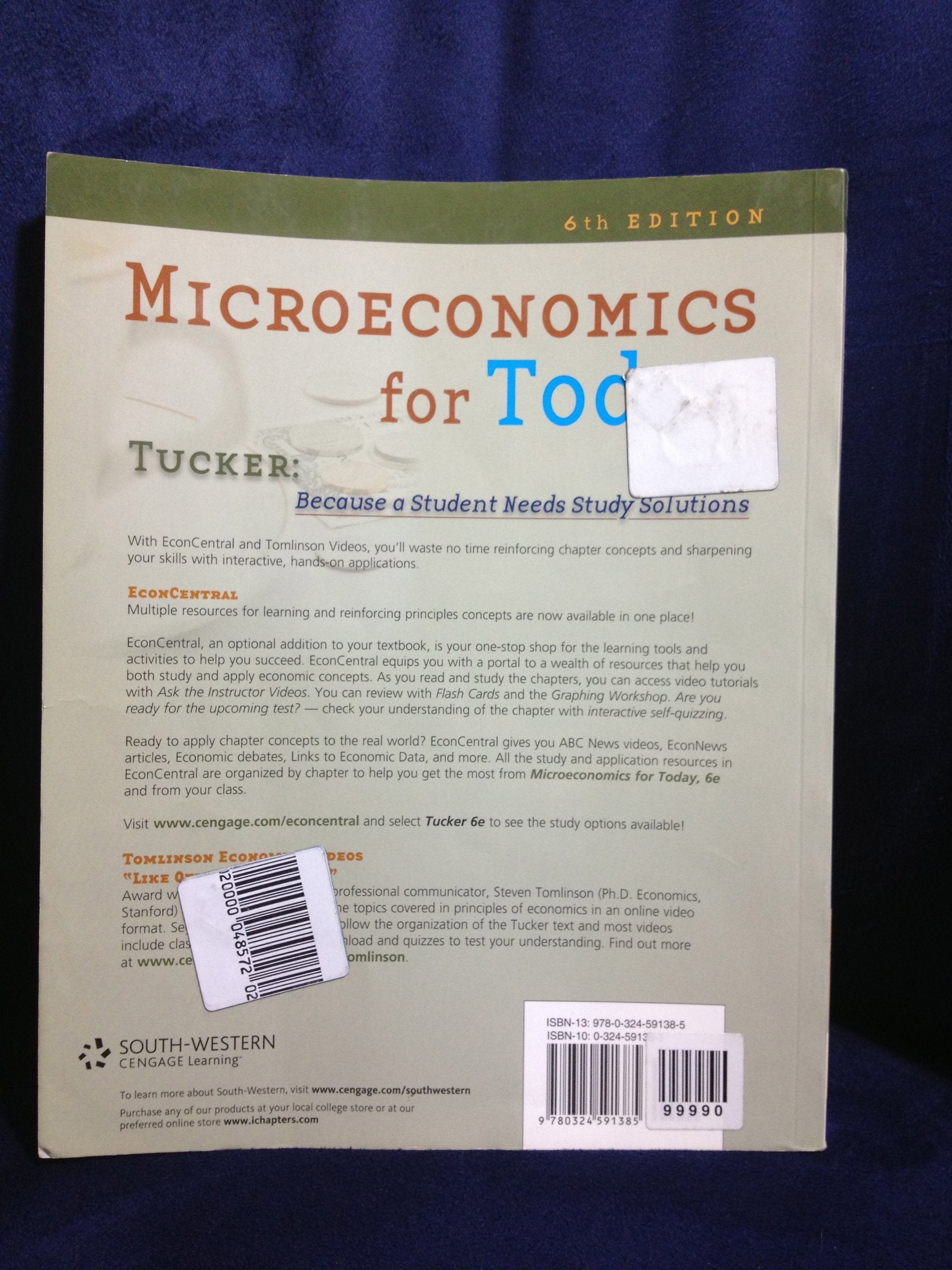 Microeconomics for Today (Available Titles Aplia),Used