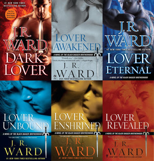 Black Dagger Brotherhood, boxed set: Dark Lover, Lover Eternal, Lover Awakened, Lover Unbound, Lover Revealed, Lover Enshrined,Used