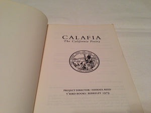Calafia, the California Poetry,Used