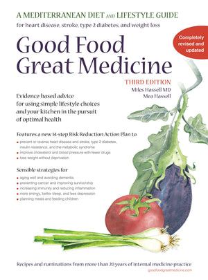 Good Food, Great Medicine: A Mediterranean Diet and Lifestyle Guide by Miles Hassell MD, Mea Hassell (2014) Spiralbound,Used