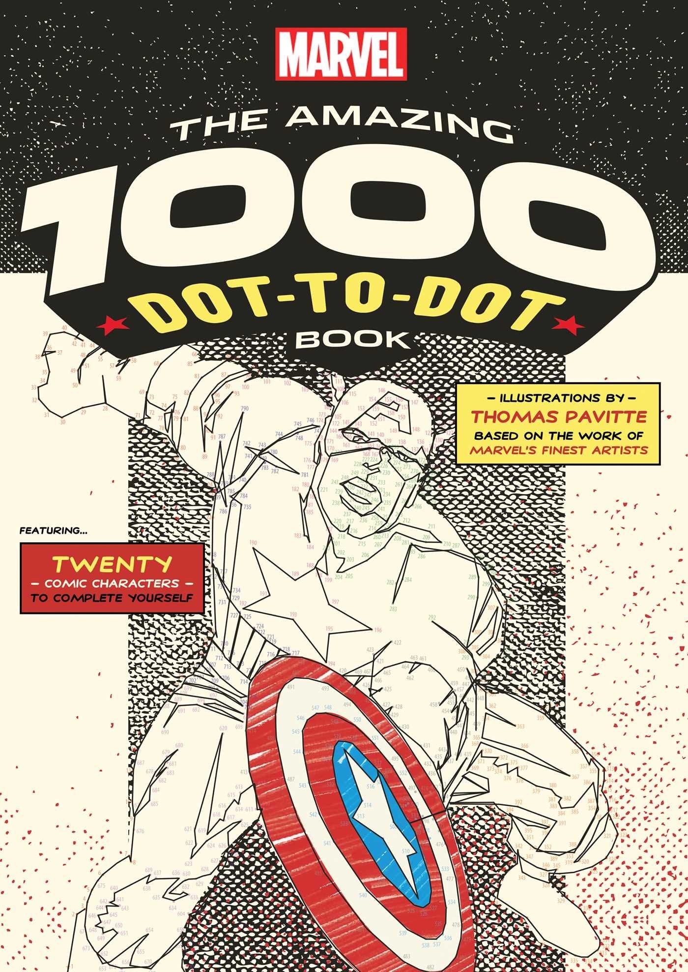 Marvel: The Amazing 1000 DottoDot Book (Numbers will be small),Used