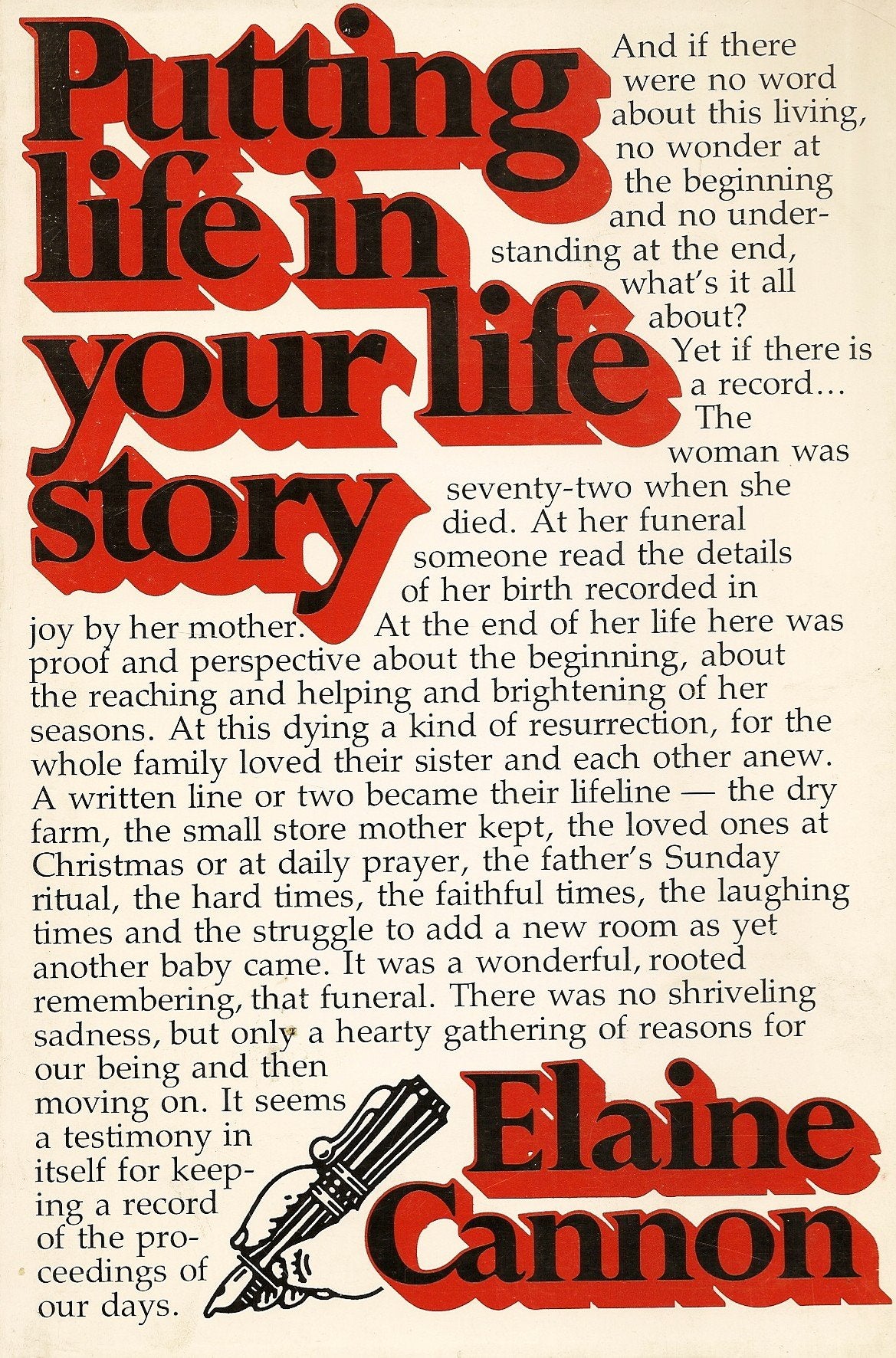 Putting Life in Your Life Story,Used