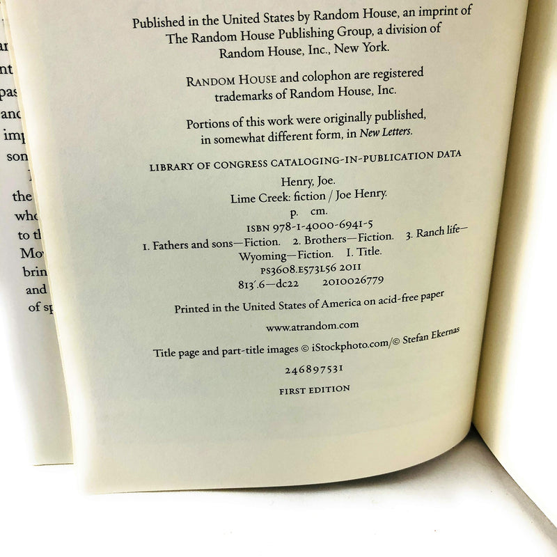 Lime Creek: Fiction,Used