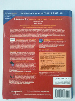 Intercambios: Spanish for Global Communication (with Text Audio CD) 5th Edition,Used