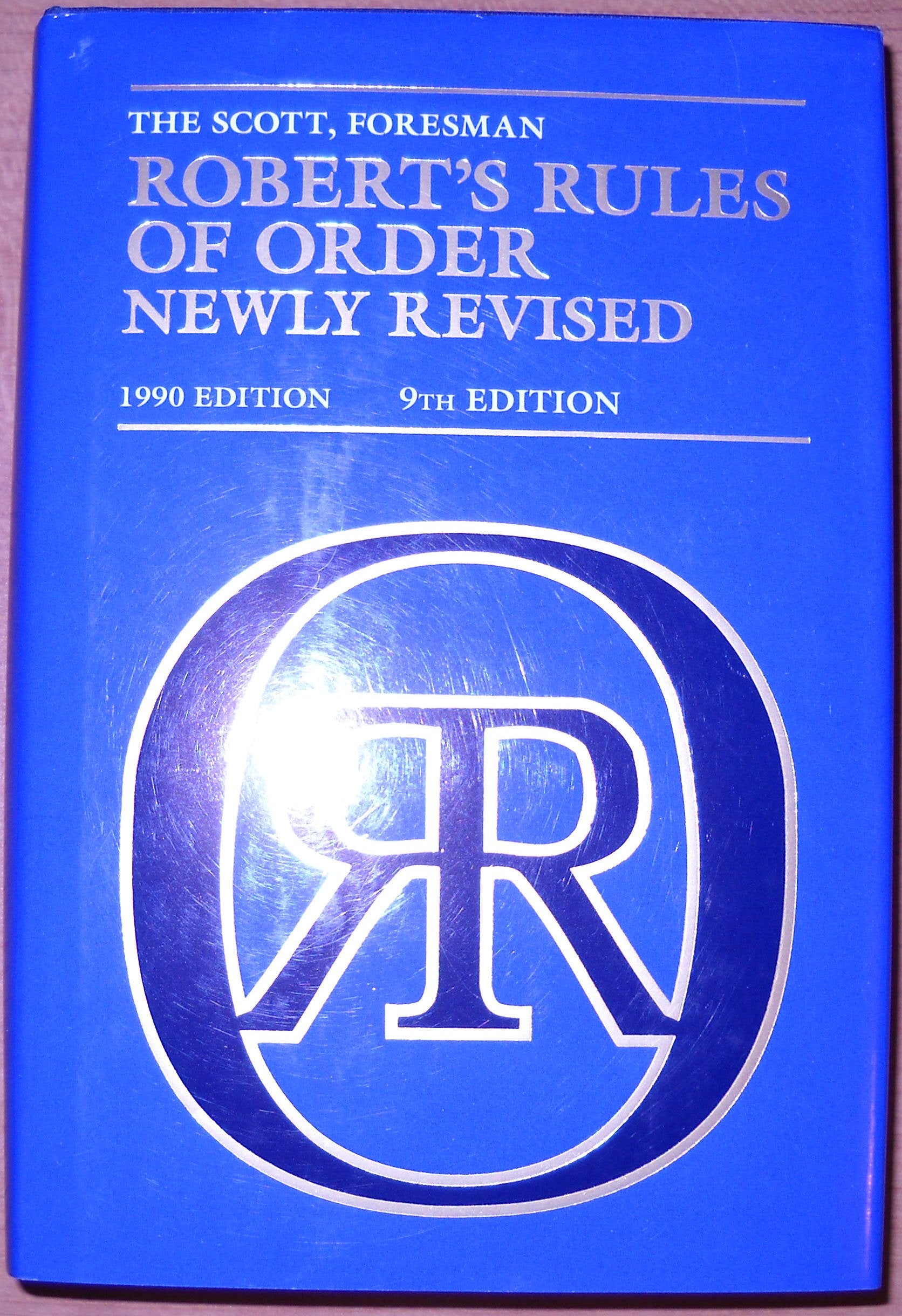 Robert's Rules of Order Newly Revised (9th Edition),Used