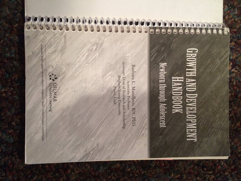 Growth & Development Handbook: Newborn Through Adolescent,Used