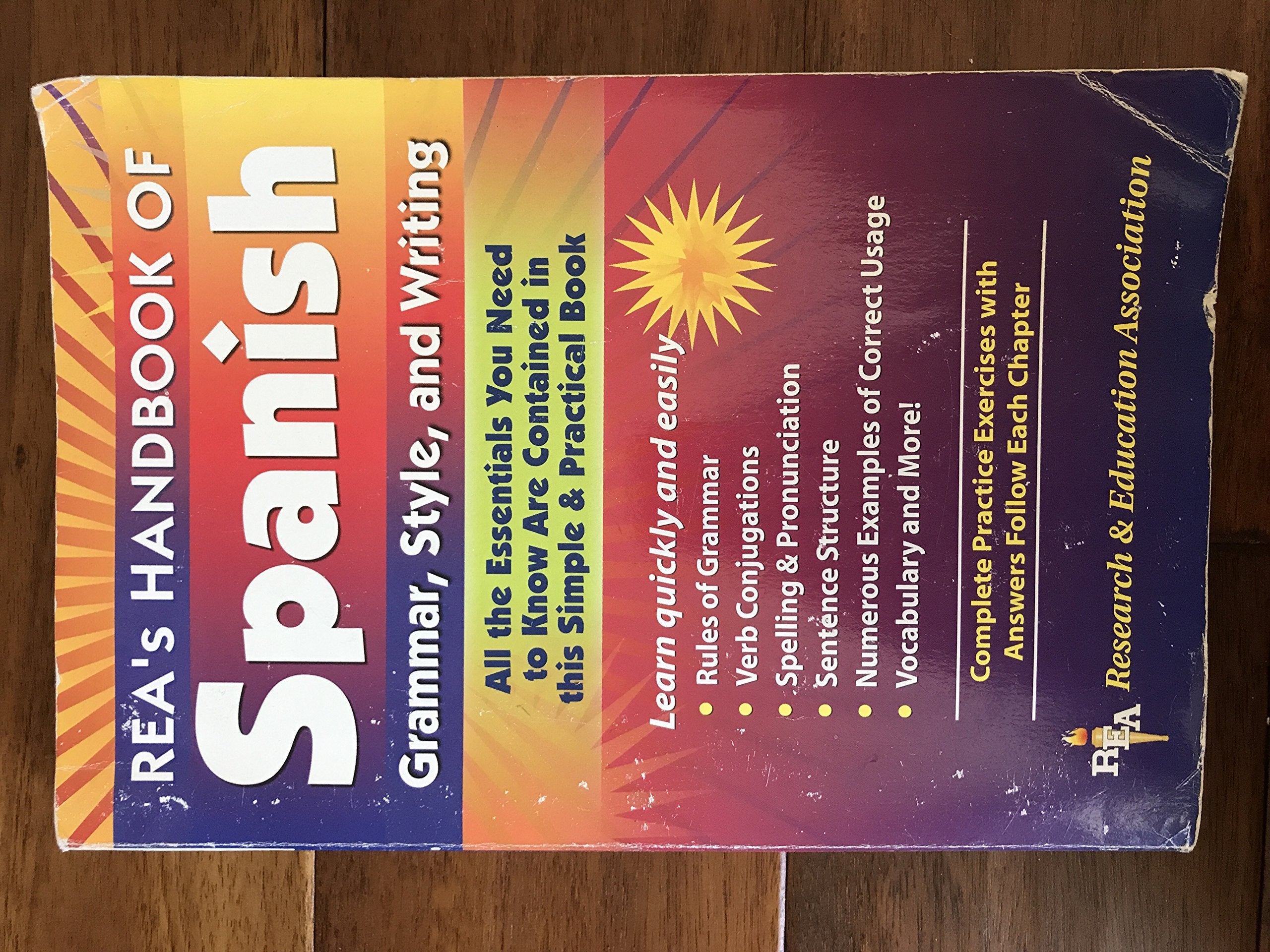 REA's Handbook of Spanish Grammar, Style, and Writing,Used