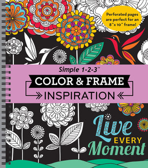 Color & Frame  Inspiration (Adult Coloring Book)