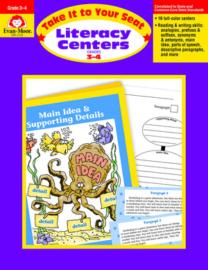 Take It to Your Seat Literacy Centers, Grade 34,New