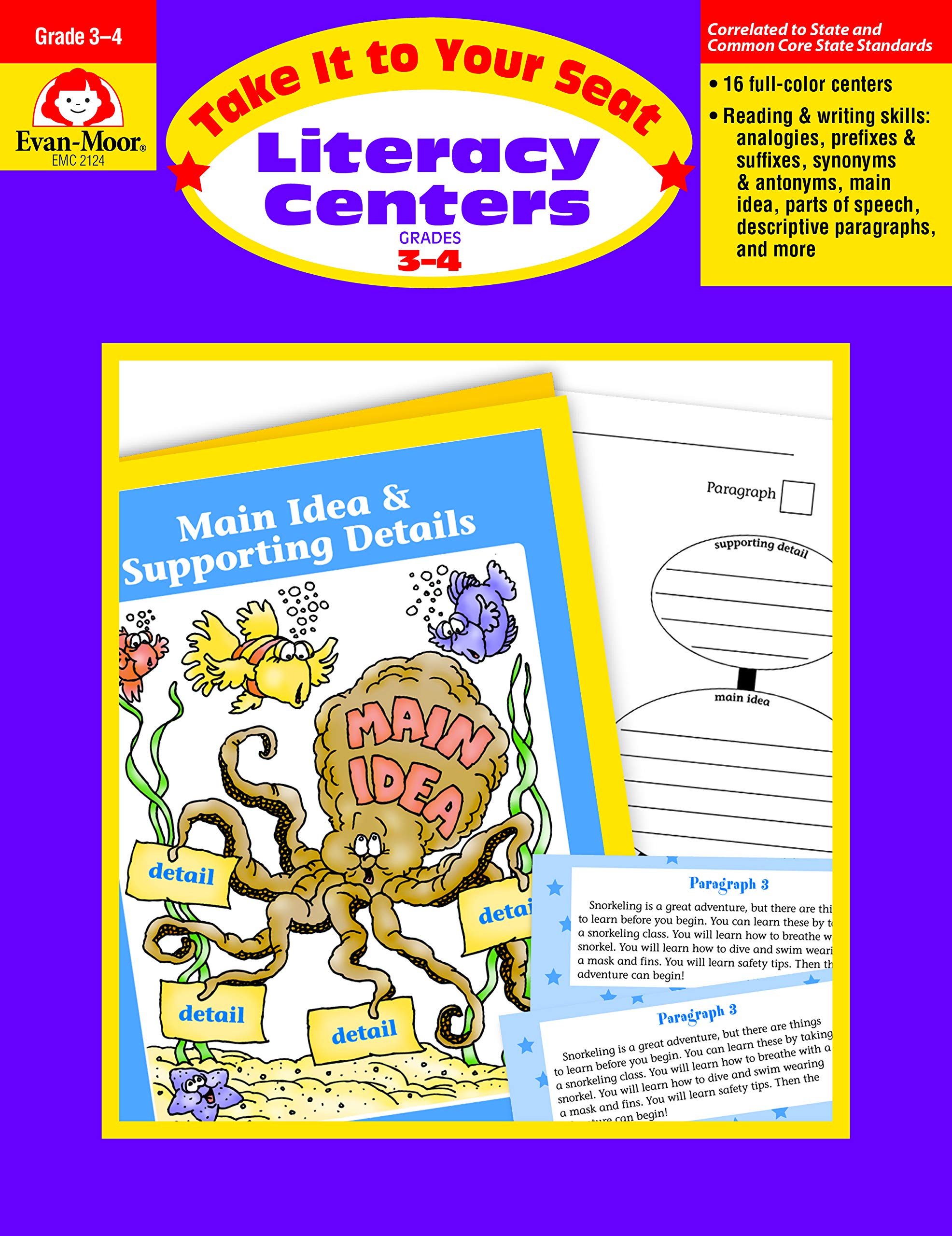 Take It to Your Seat Literacy Centers, Grade 34,Used