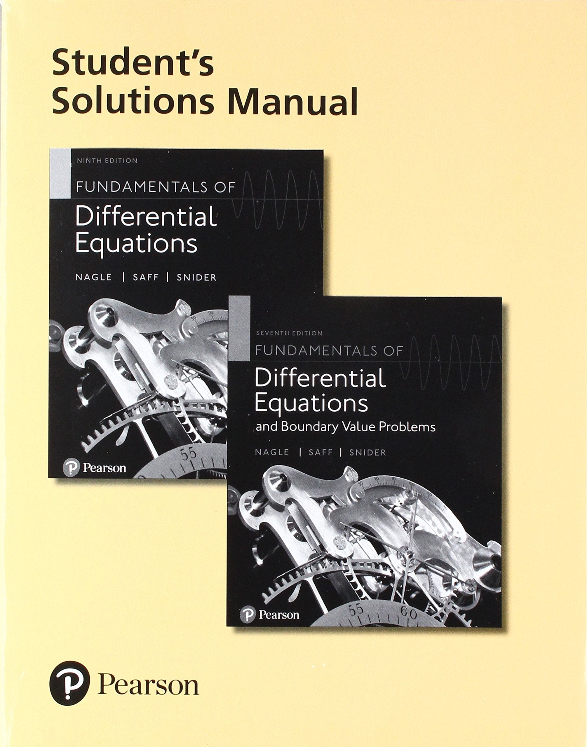 Student Solutions Manual for Fundamentals of Differential Equations and Fundamentals of Differential Equations and Boundary Valu,Used