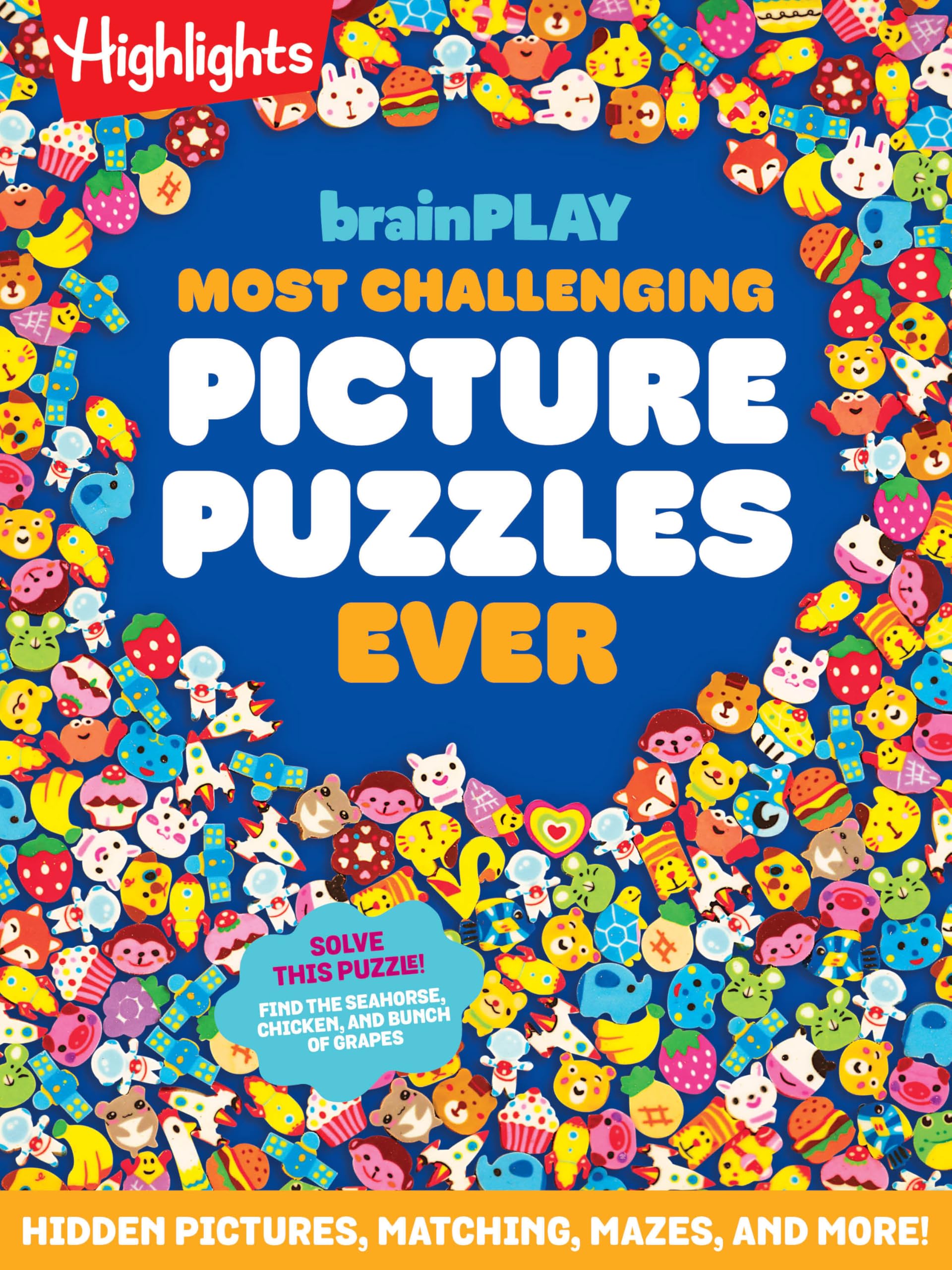 Brainplay Most Challenging Picture Puzzles Ever: Hidden Pictures, Matching, Mazes, And More! (Brainplay Puzzle Books)