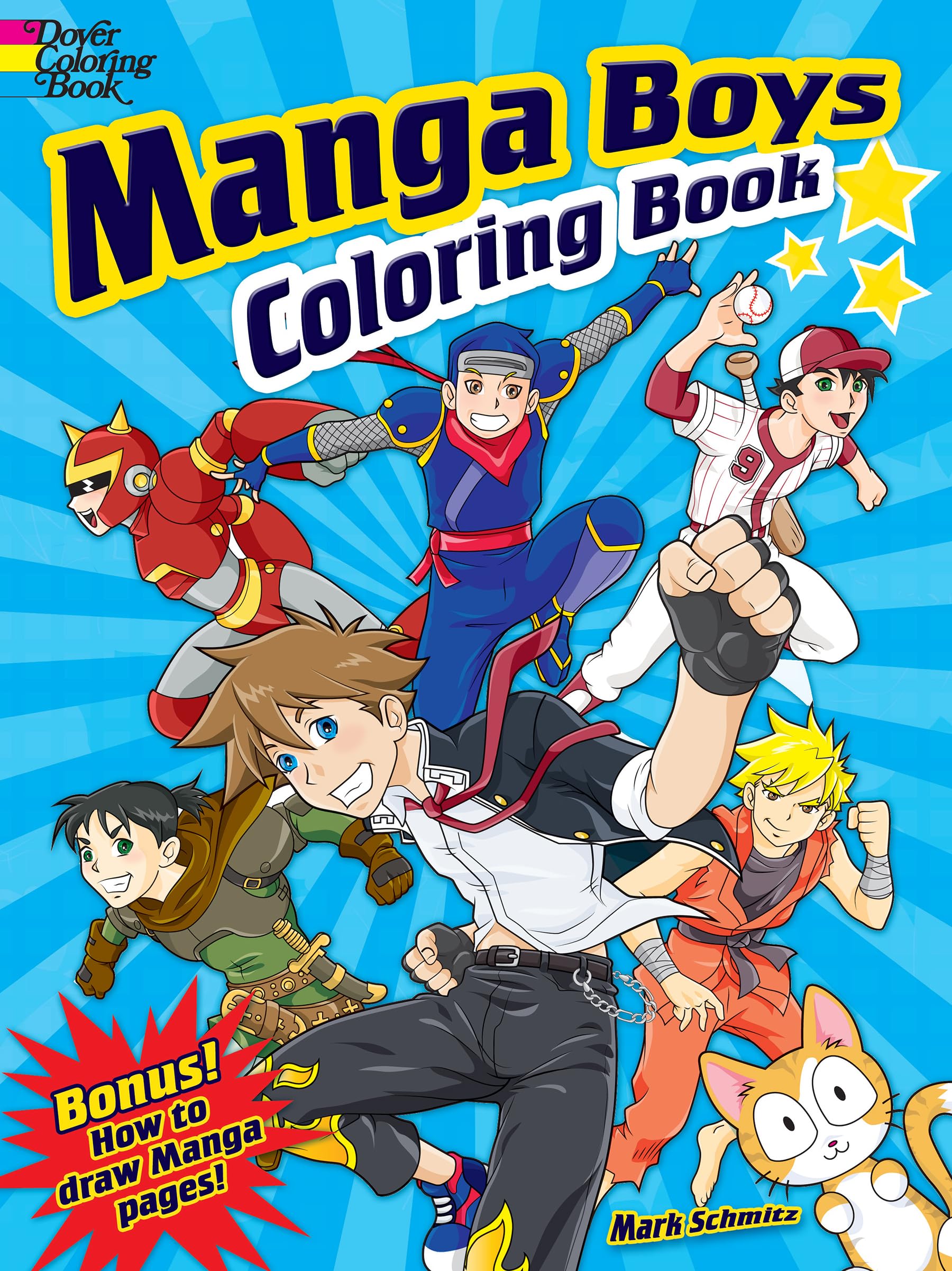 Manga Boys Coloring Book (Dover Fantasy Coloring Books),Used