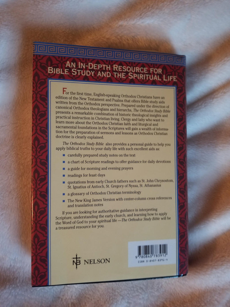 The Orthodox Study Bible: New Testament and Psalms,Used
