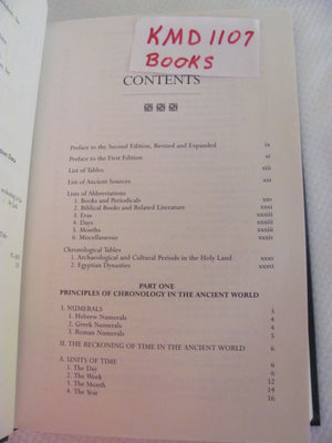 Handbook of Biblical Chronology: Principles of Time Reckoning in the Ancient World and Problems of Chronology in the Bible,Used