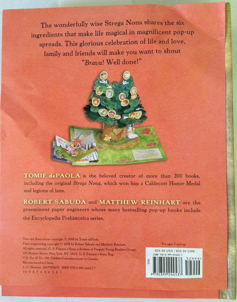 Brava, Strega Nona!: A Heartwarming PopUp Book,Used